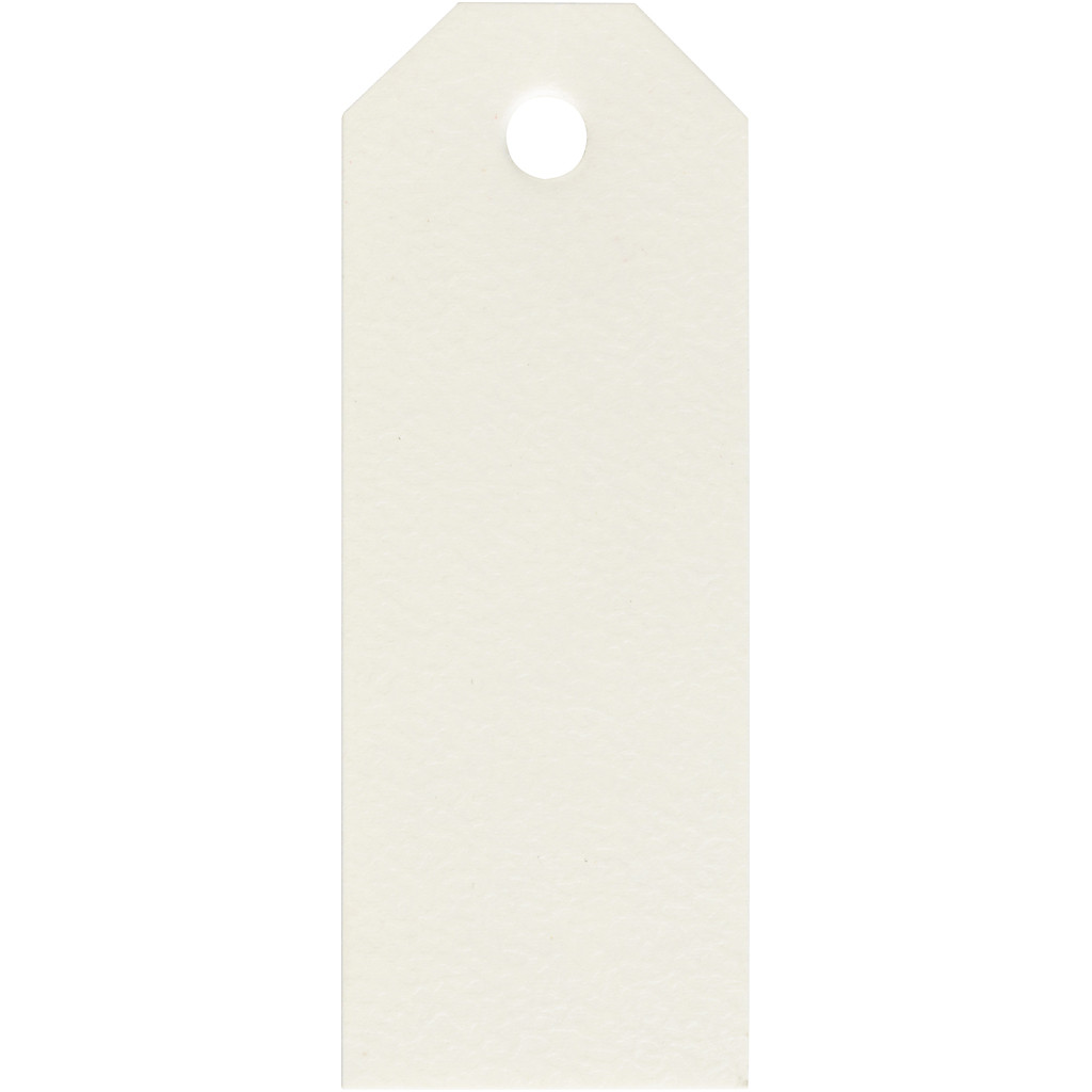 Manila-Anhänger naturweiß, 20 Stück