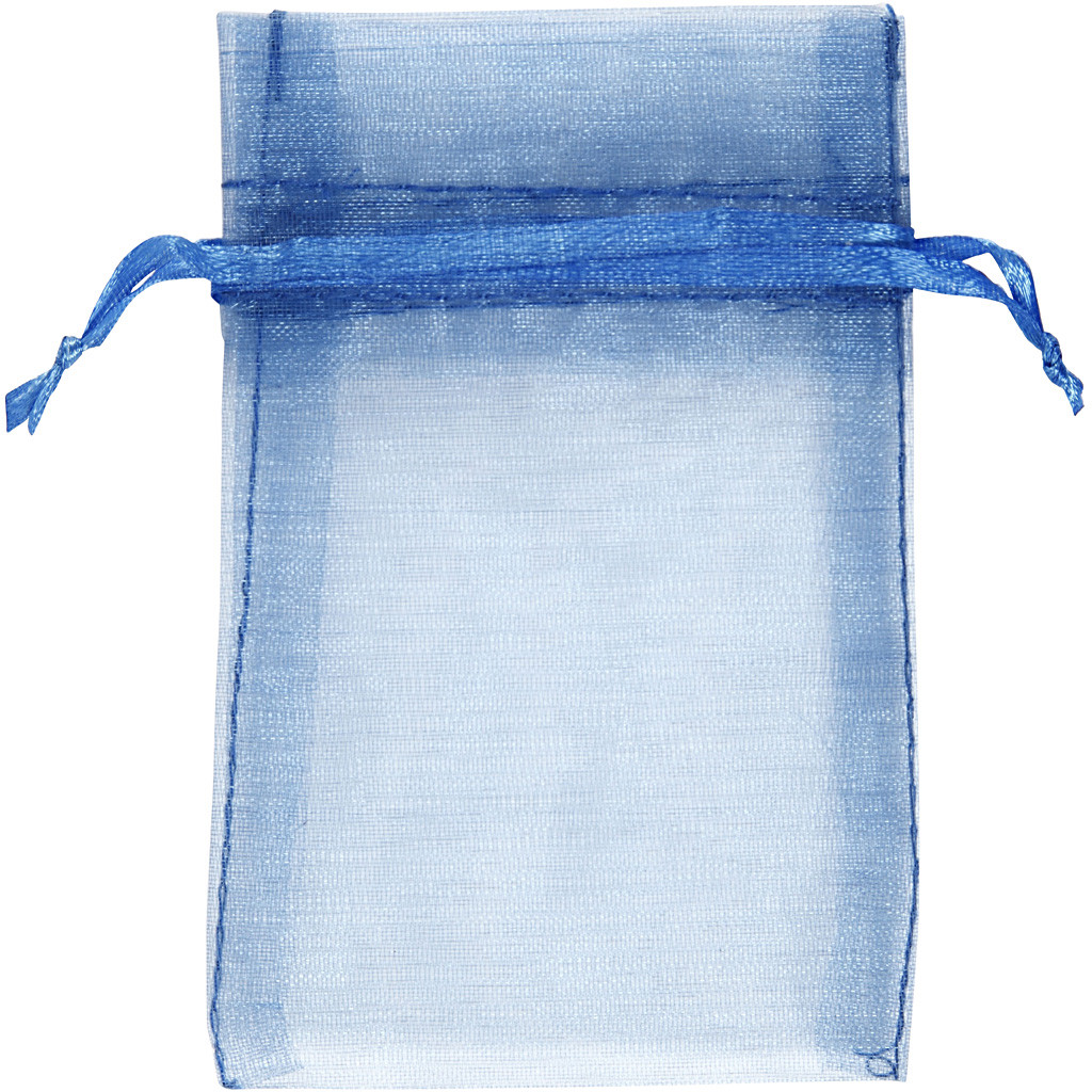 Organza-Beutel blau, 10 Stück Organza-Beutel blau, 10 Stück