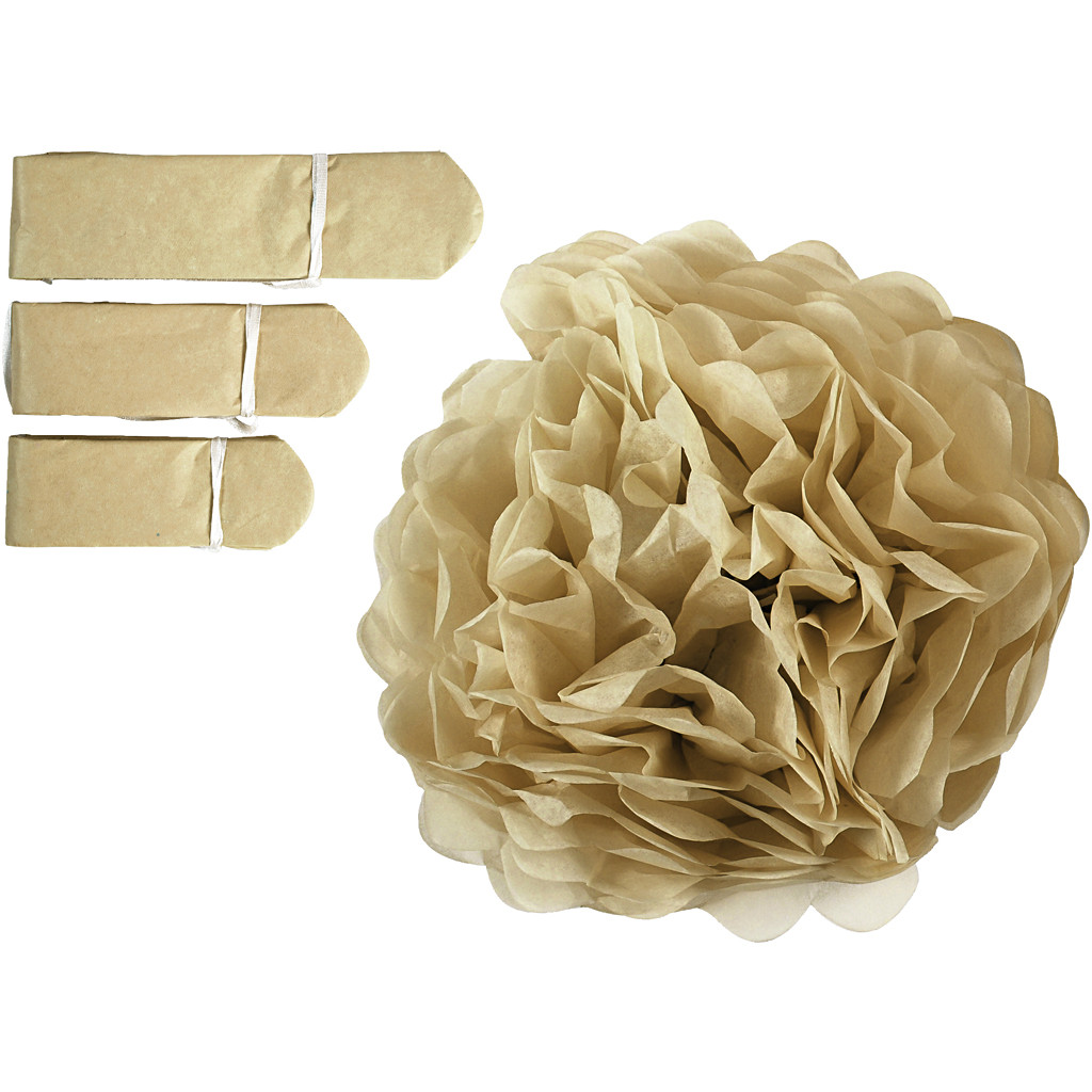 Seidenpapier Pompon Gold