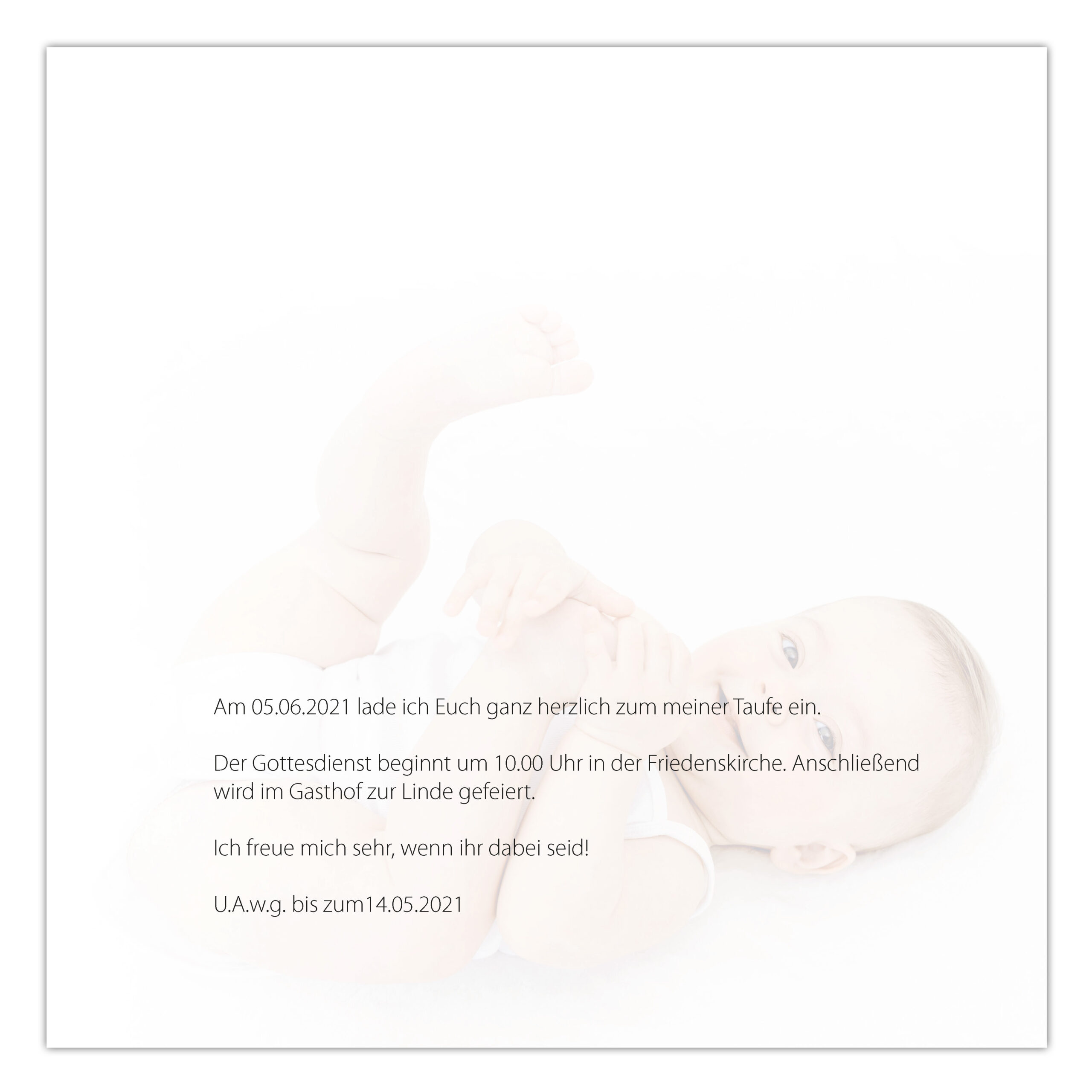 Karte Taufe DIN Lang 04 Seite 2 Karte Taufe DIN Lang 04 Seite 2