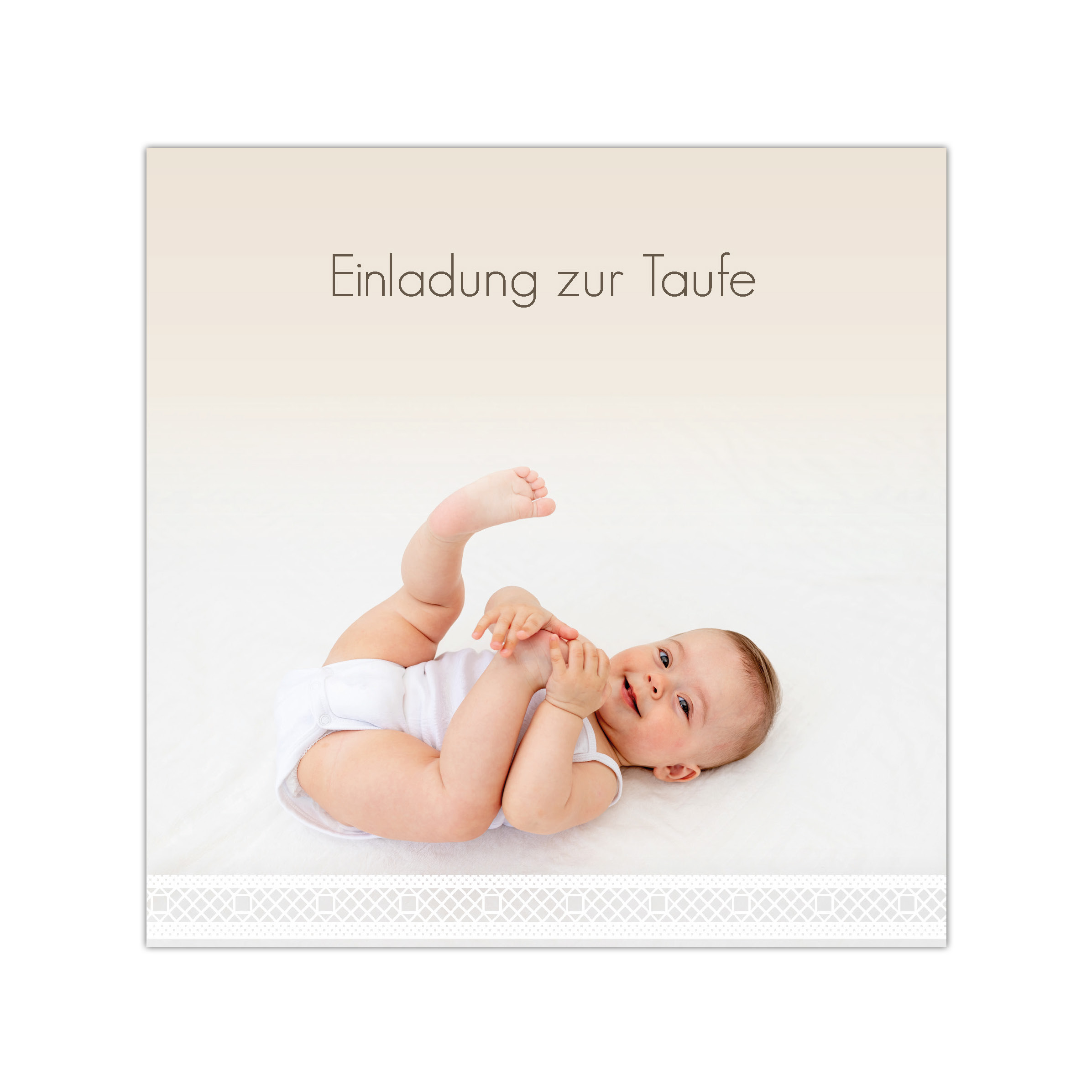 Karte Taufe Quadrat 04 Front Karte Taufe Quadrat 04 Front