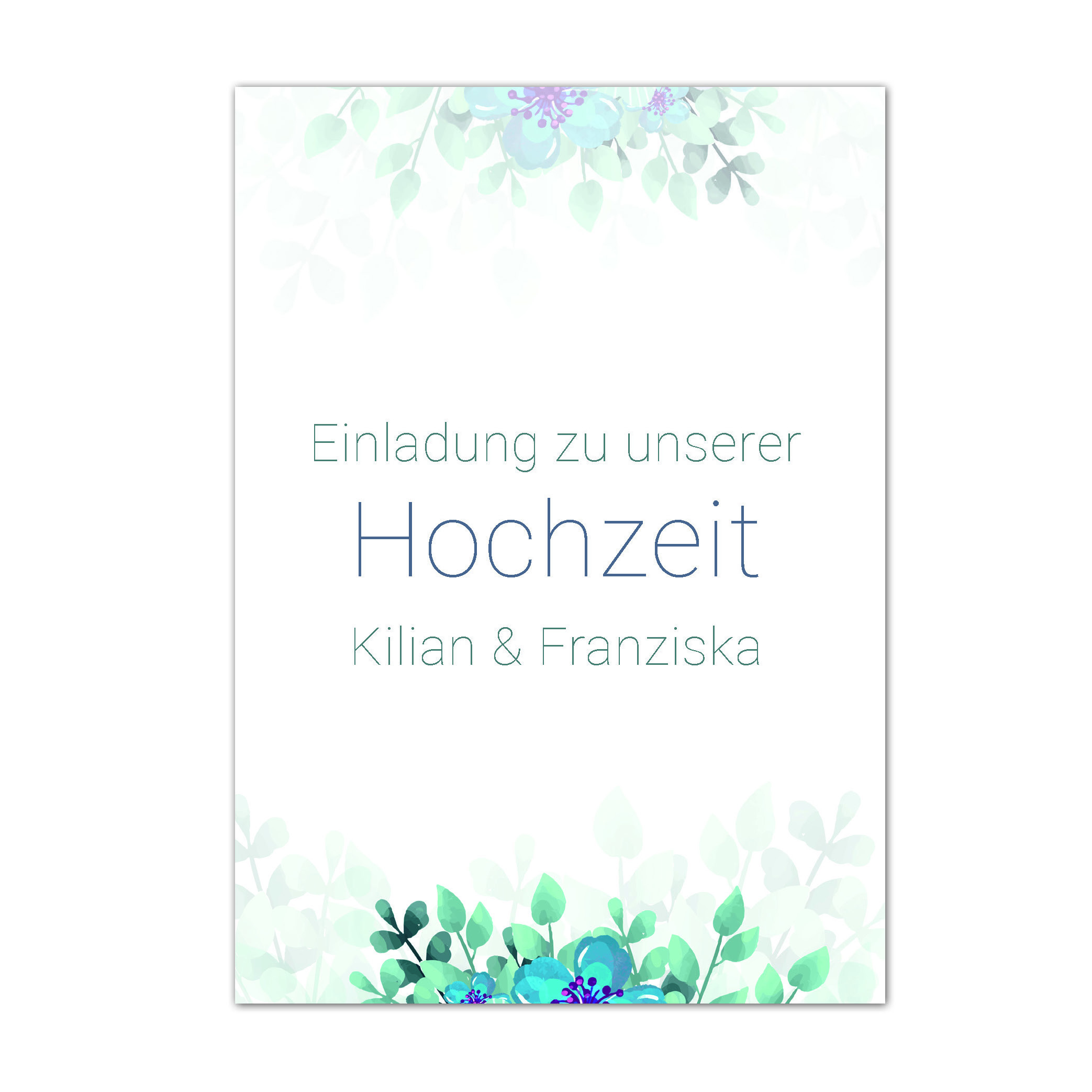 Hochzeitseinladung 01 Front Hochzeitseinladung 01 Front