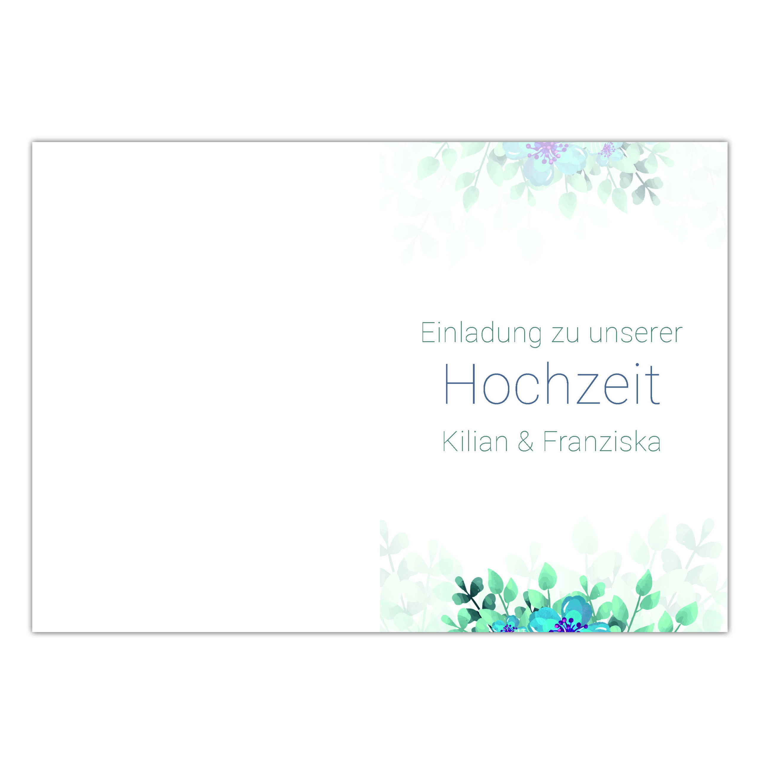 Hochzeitseinladung 01 Seite 1 Hochzeitseinladung 01 Seite 1