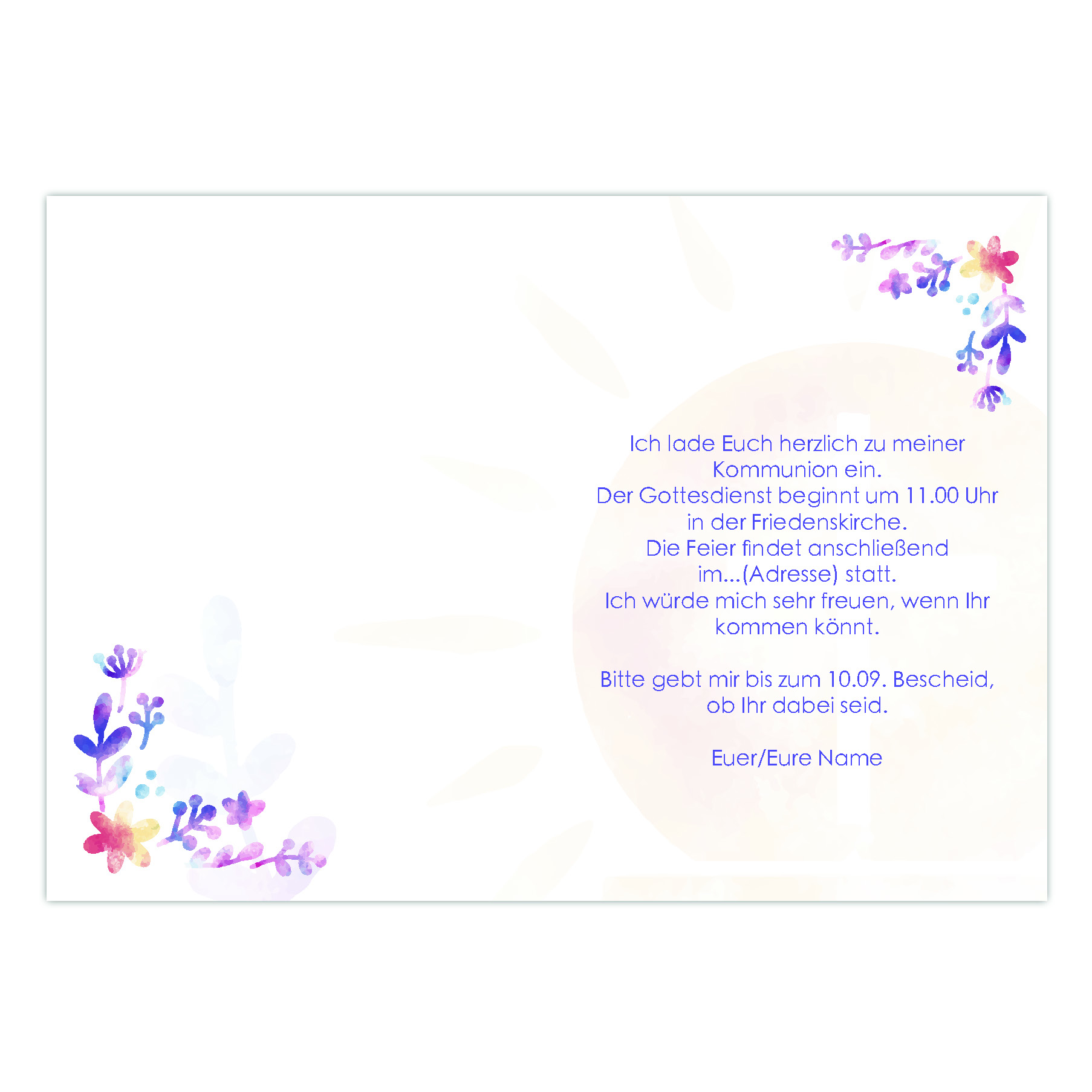 Kommunion A6 07 Seite 2 Kommunion A6 07 Seite 2