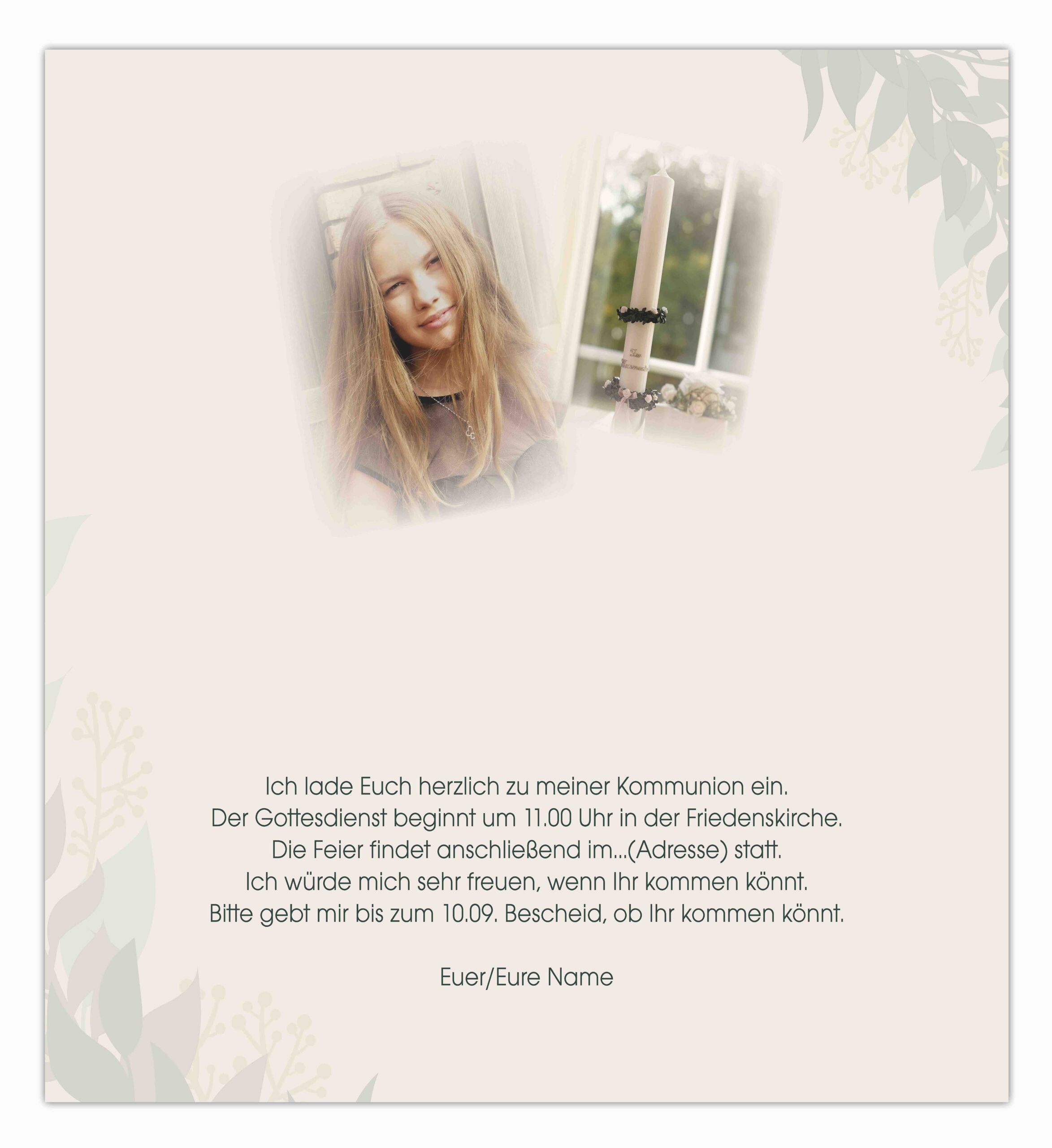 Konfirmation DIN Lang 04 Seite 2 Konfirmation DIN Lang 04 Seite 2