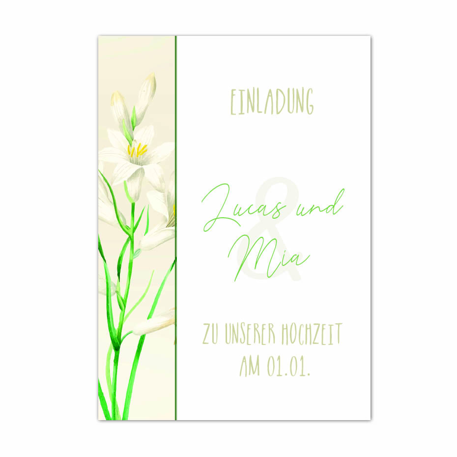 Hochzeitseinladung A6 Hochzeitseinladung A6