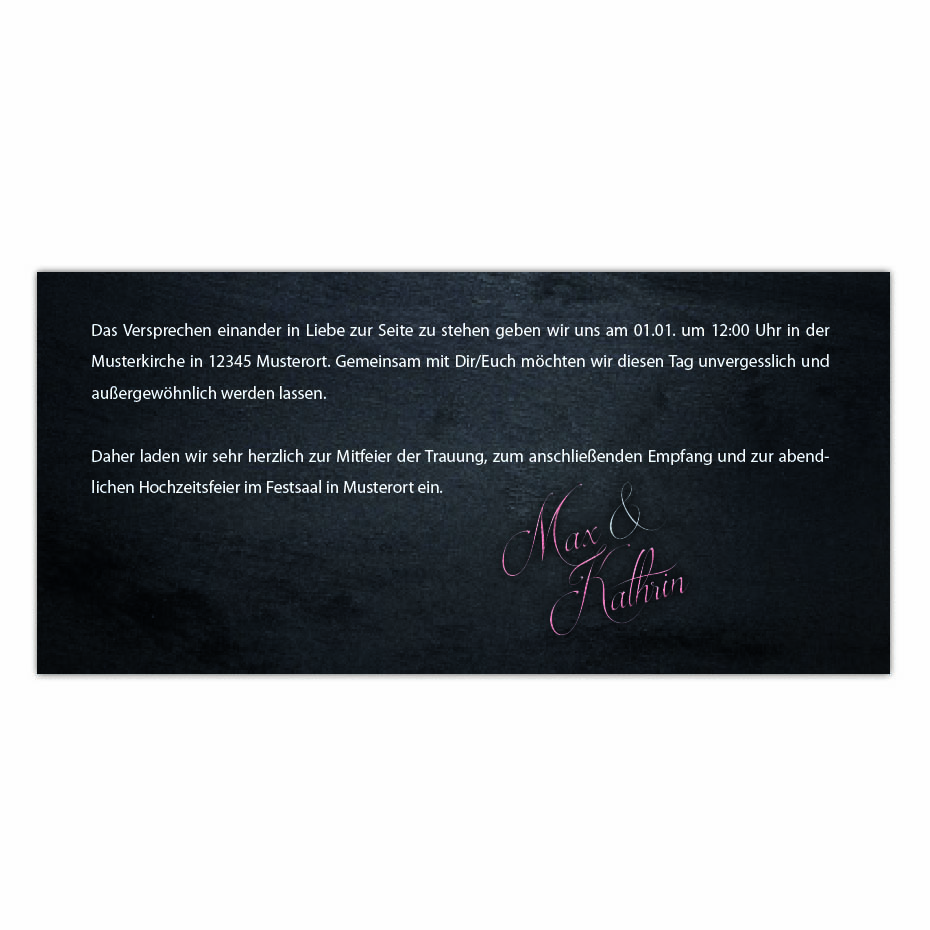 Hochzeitseinladung 08 DL Seite 2 Hochzeitseinladung 08 DL Seite 2