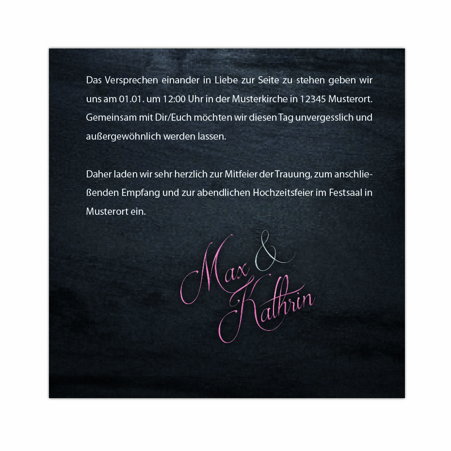 Hochzeitseinladung 08 Quadrat Seite 2 Hochzeitseinladung 08 Quadrat Seite 2