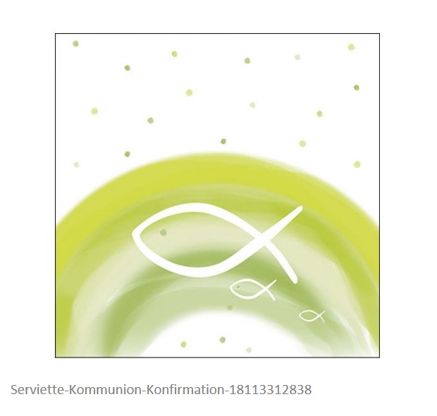 Serviette Kommunion-Konfirmation Serviette Kommunion-Konfirmation