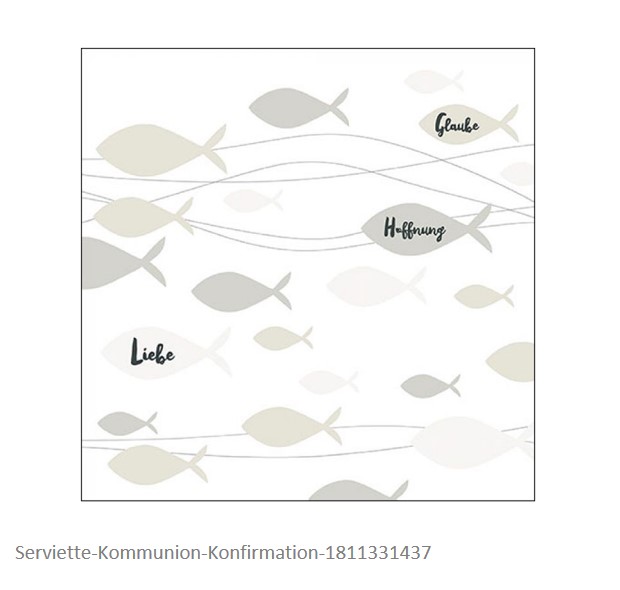 Serviette Kommunion-Konfirmation Serviette Kommunion-Konfirmation