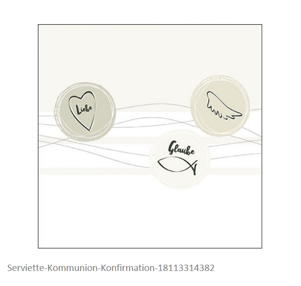 Serviette Kommunion-Konfirmation Serviette Kommunion-Konfirmation