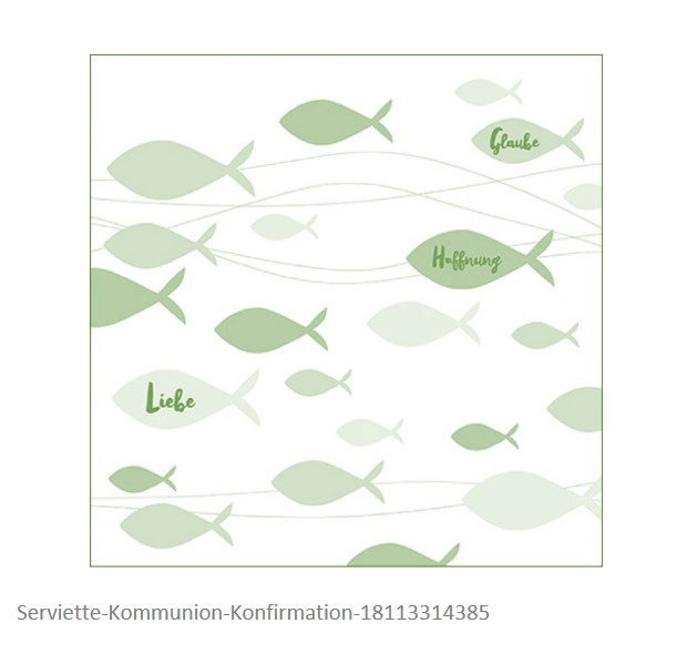 Serviette Kommunion-Konfirmation Serviette Kommunion-Konfirmation