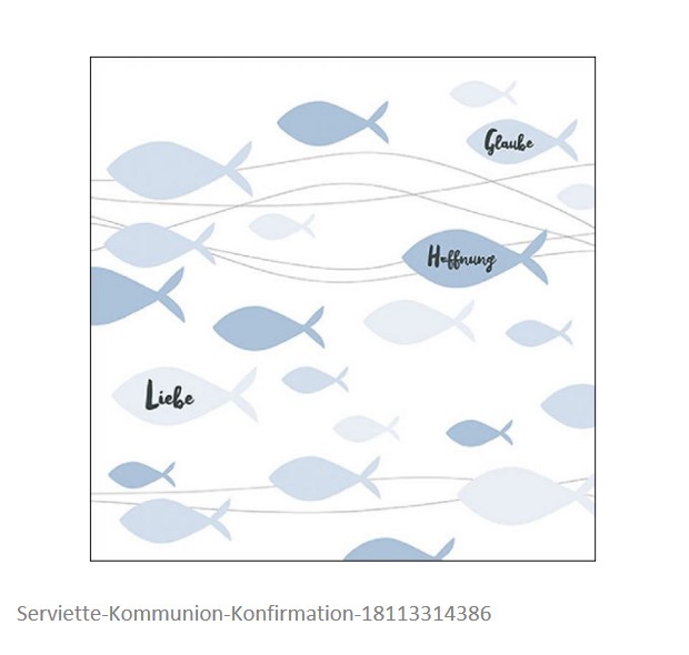 Serviette Kommunion-Konfirmation Serviette Kommunion-Konfirmation