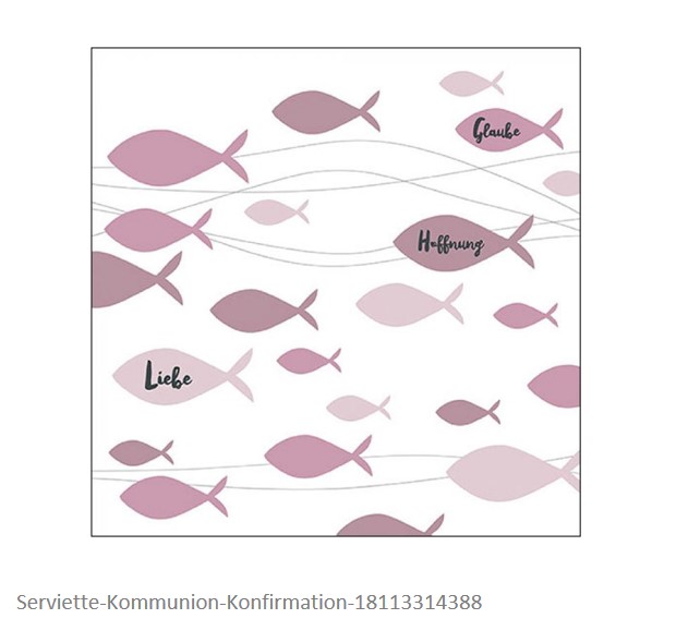 Serviette Kommunion-Konfirmation Serviette Kommunion-Konfirmation