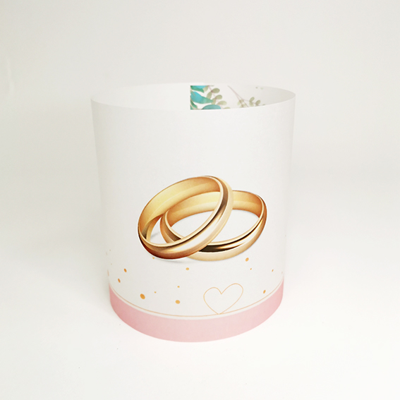 Tischlicht Eheringe in Ringform Tischlicht Eheringe in Ringform