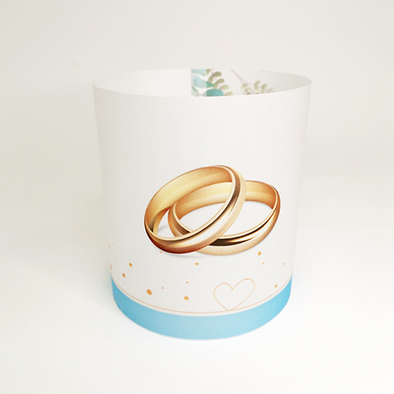 Tischlicht Eheringe in Ringform Tischlicht Eheringe in Ringform